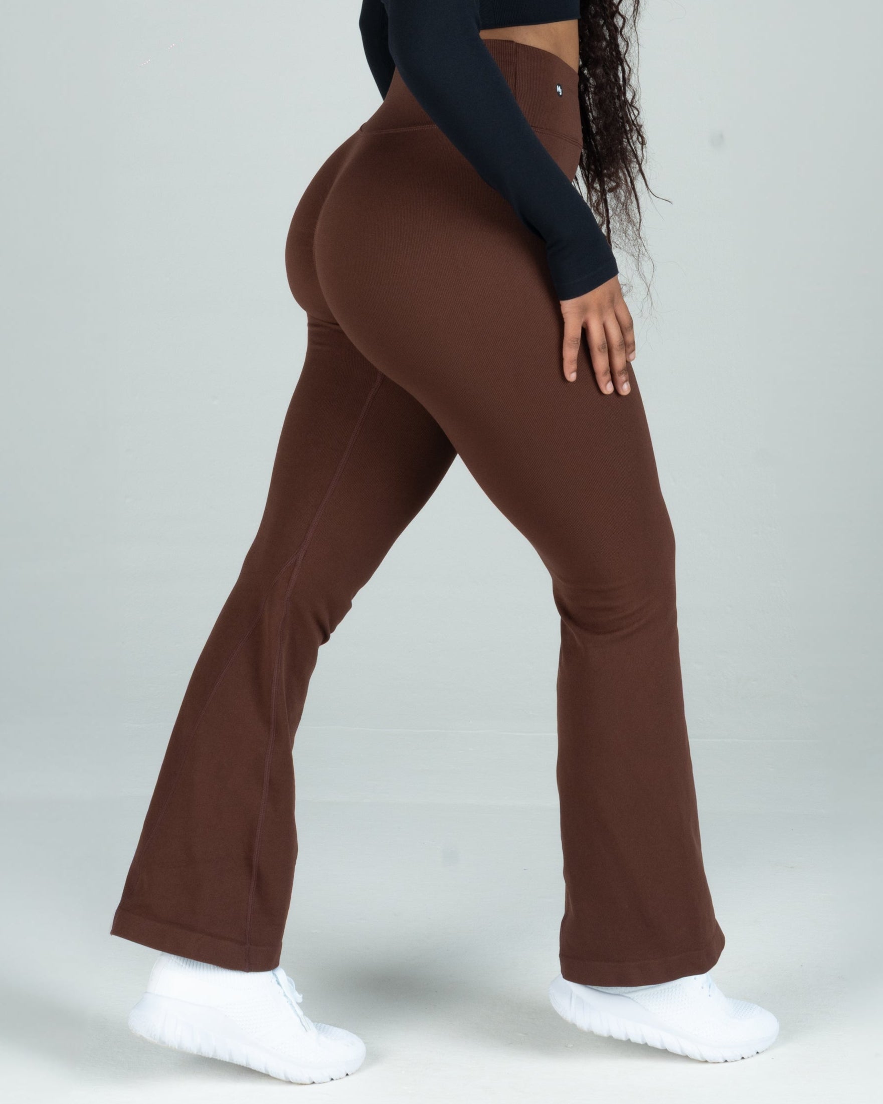 Elevate Flared Leggings - Brown