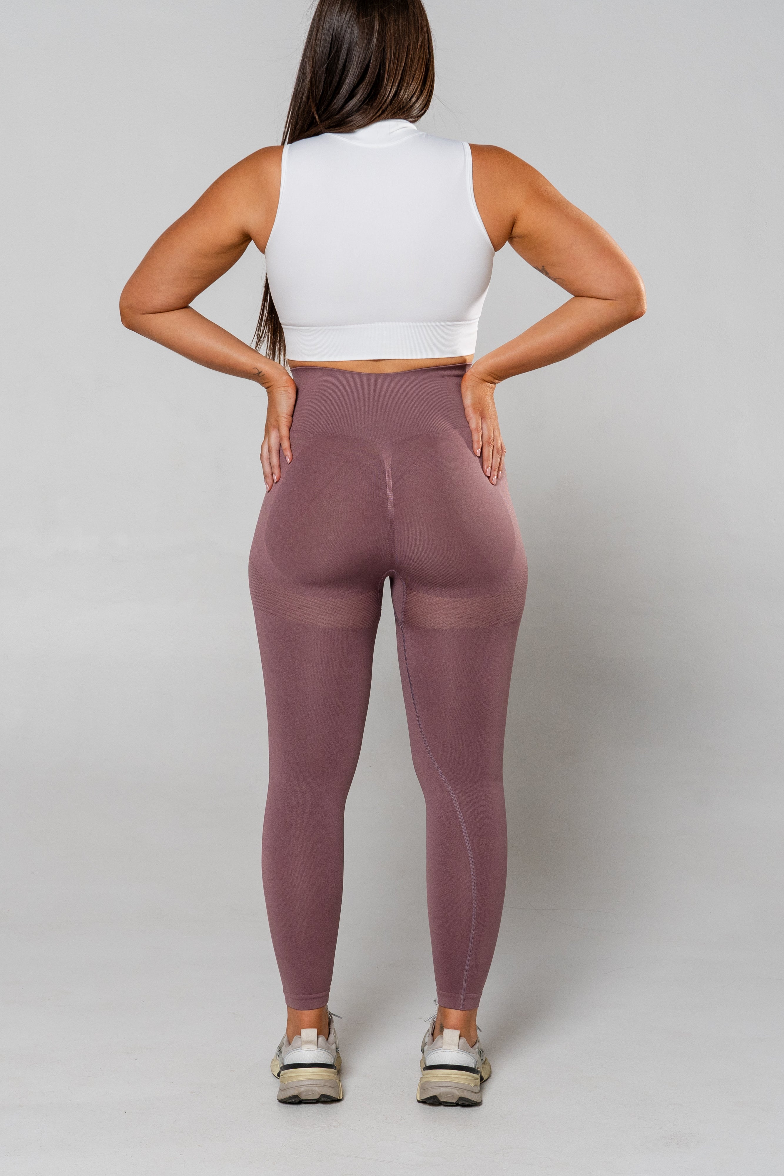 Fearless Leggings - Light Grey purple