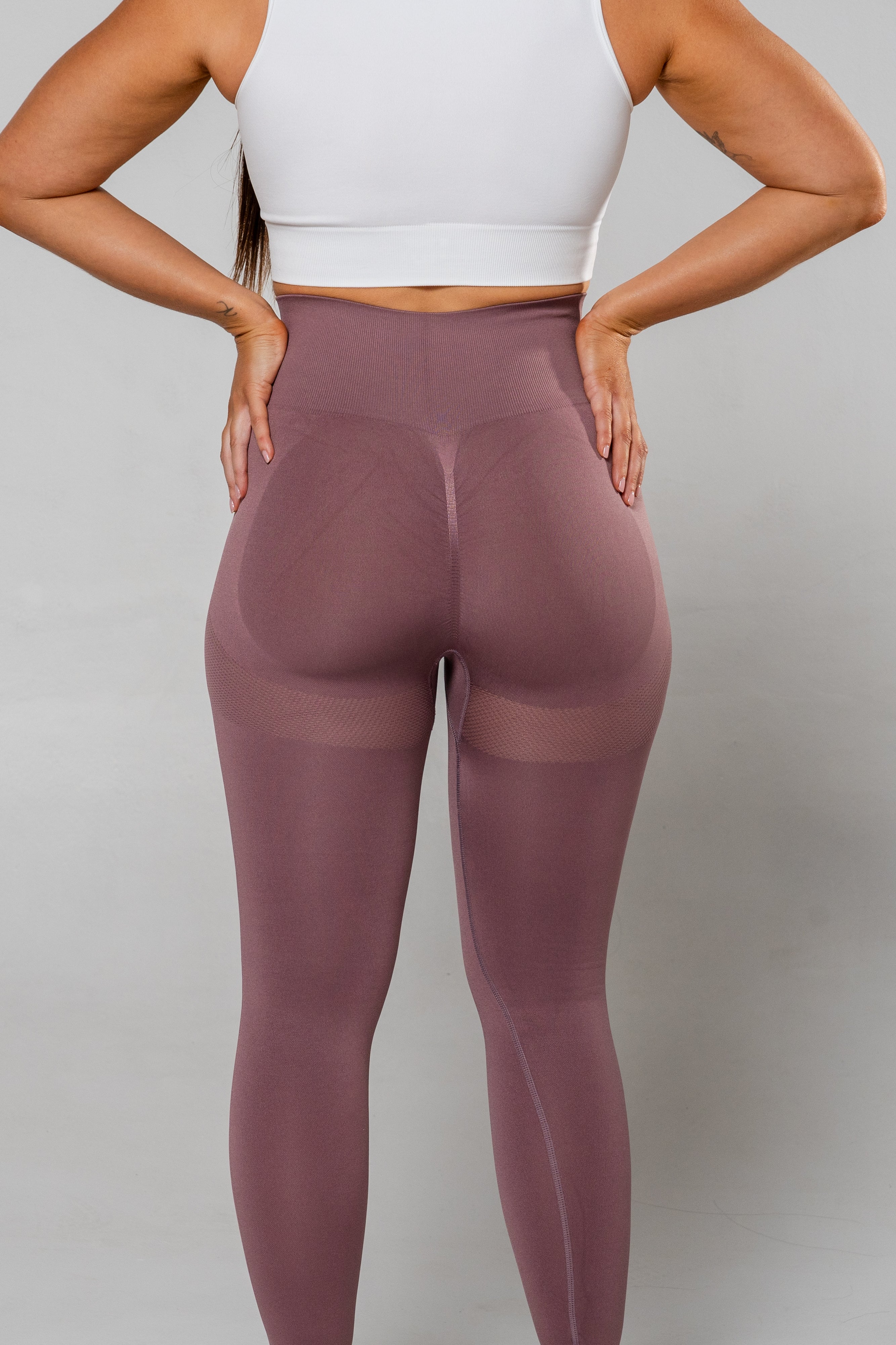 Fearless Leggings - Light Grey purple