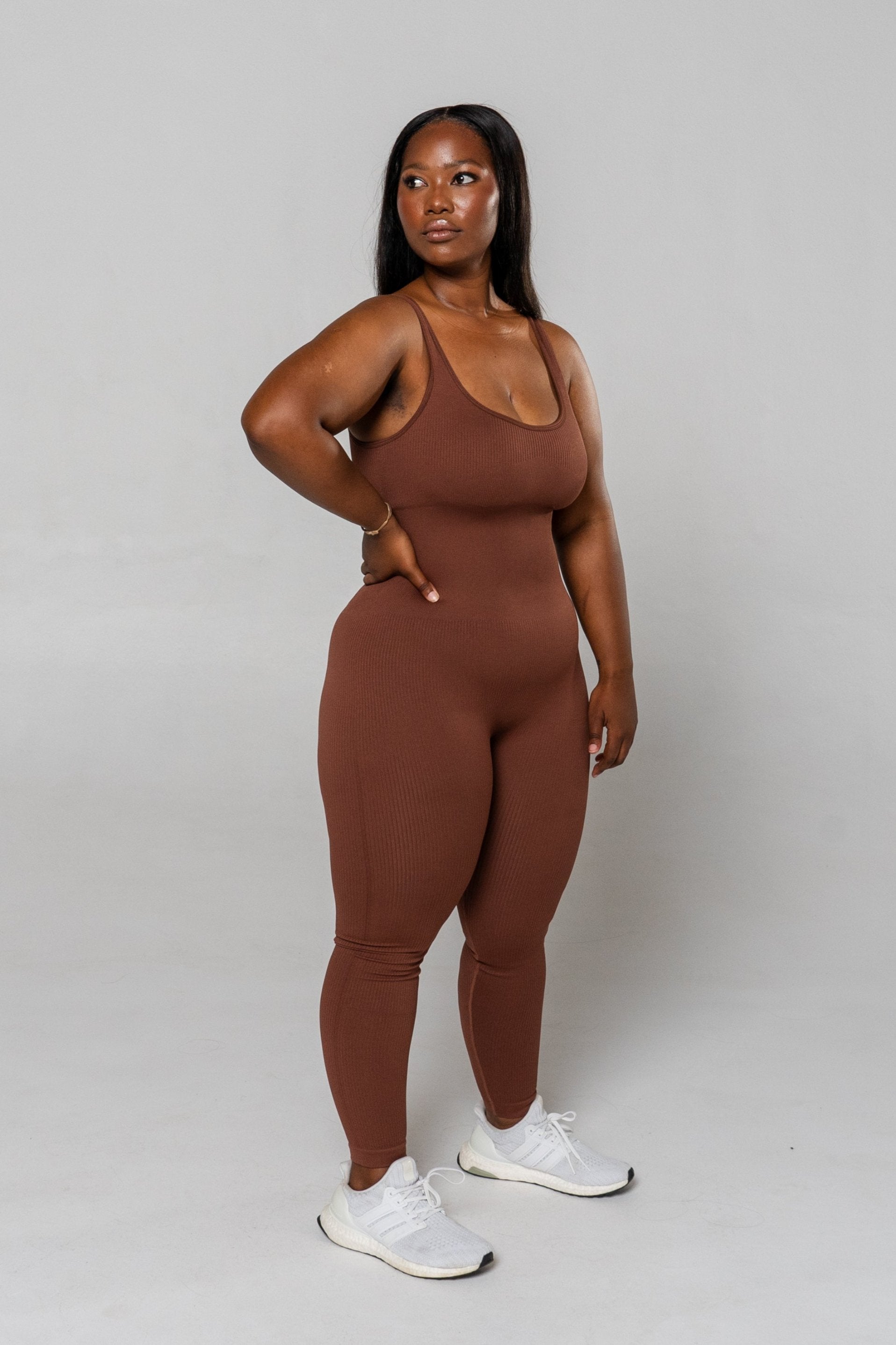 Seamless Move Jumpsuit - Coffee