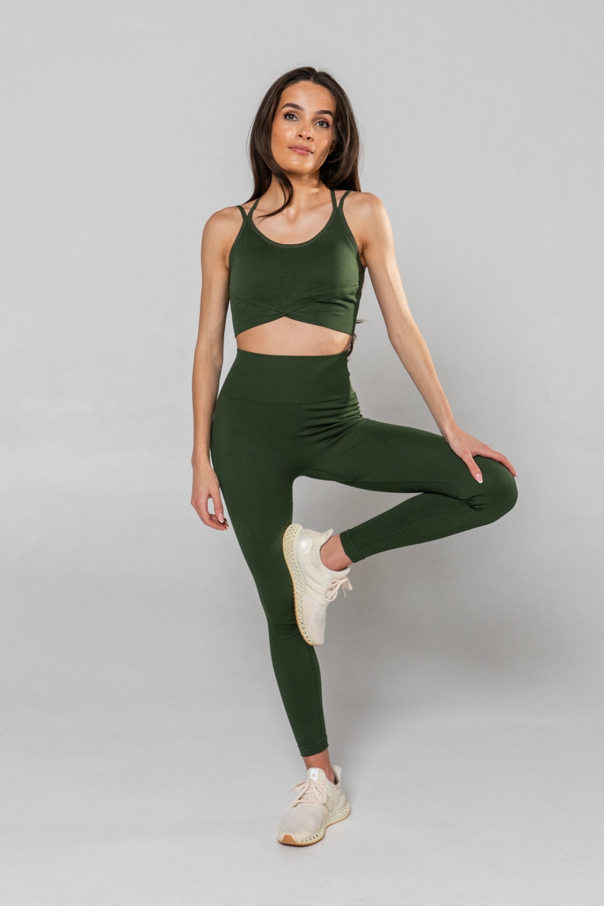 Seamless Strength Bra - Army Green